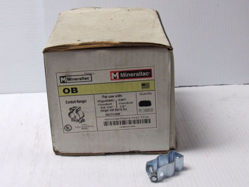 New lot of 79 minerallac conduit hanger ob 3/8&#034; 1/2&#034; for sale