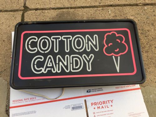 Electric Cotton Candy Lighted Hanging Sign 24&#034; length / 13&#034; width **USE**