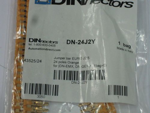 New  dn-2j2y automation direct terminal block jumpers bar sealed bag of 100 new for sale