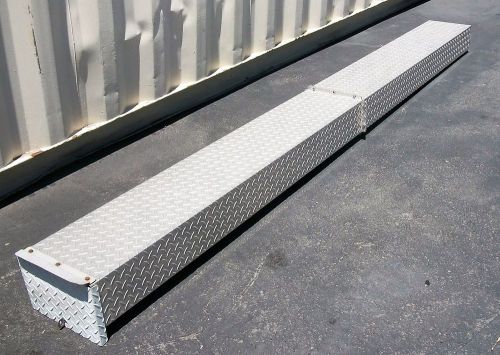 10&#039; long aluminum diamond plate conduit carrier locking storage box. pipe tubes. for sale