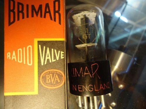 BRIMAR 6SL7GT BRITISH MADE VINTAGE NEW OLD STOCK NEW IN BOX TESTED VALVE TUBE