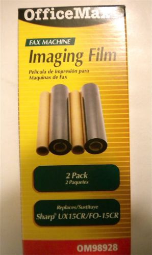 Sharp ux 15/cr fax machine imaging film *2 pack* new unopened for sale