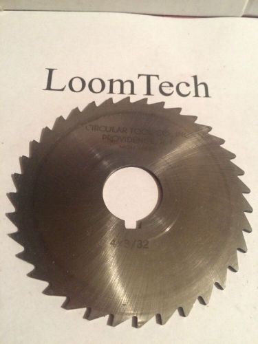 Used Milling Cutter Slitting Saw 4 X 3/32 X 1 Circular Tool Co.