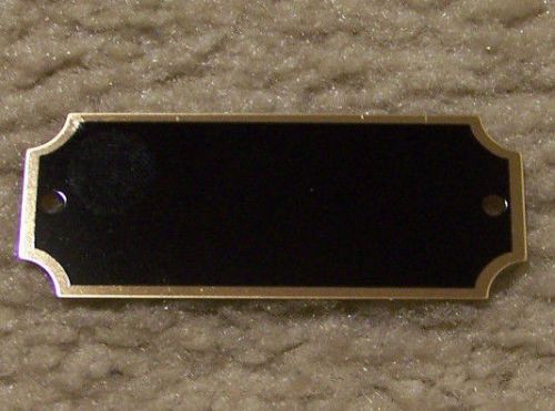 1&#034; x 2.5&#034; black brass perpetual engraving plates 10pcs (includes 20 screws) for sale