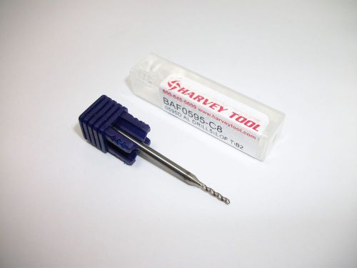 Harvey Tool BAF0595-C8 3 Flute Carbide Drill .0595” - 3mm Shank - New