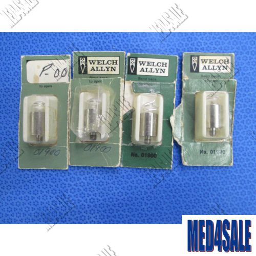 Lot of 4 Welch Allyn 01900 Replacement Bulbs