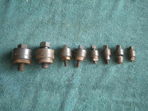 One Lot of 8 Greenlee Knockout Punches
