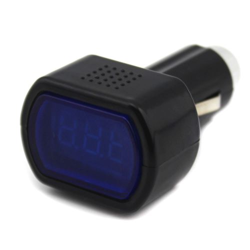 12v-24v digital led display car voltage cigarette lighter meter monitor for sale