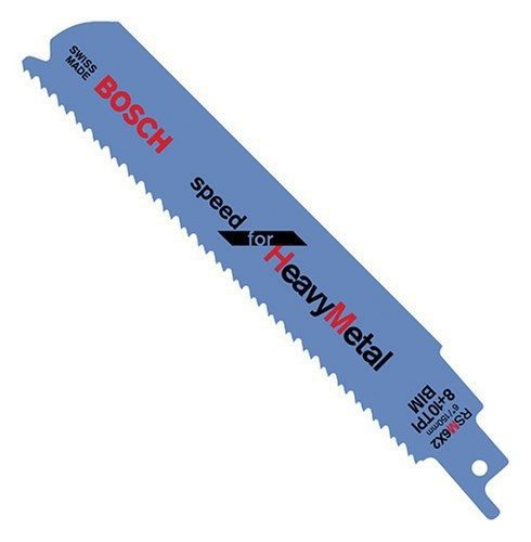 Bosch RSM6X2 6-Inch 8+10 TPI Metal Cutting reciprocating Saw Blades - 5 Pack