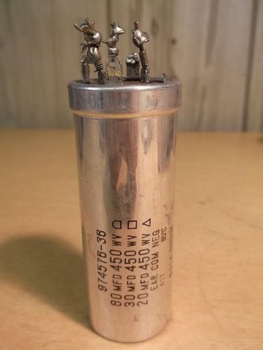 Capacitor 974756-36 80 mfd 450wv 30-450 20-450 69140331h *free shipping* for sale
