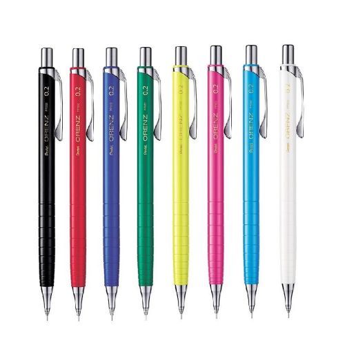 Pentel XPP502 8-Assorted Colors Orenz 0.2mm Mechanical Pencil (1pc Each) NEW