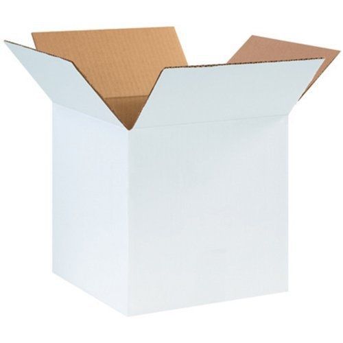 Aviditi 101010w corrugated box, 10&#034; length x 10&#034; width x 10&#034; height, oyster for sale