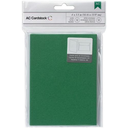 Cards &amp; Envelopes A2 (4 Inch X 5.5 Inch) 12/Pkg-Evergreen 718813660129