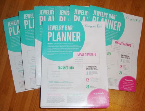 Origami Owl Business supplies- Jewelry Bar Planners lot of 6