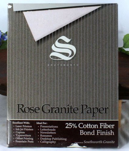 Southworth Fine Granite Paper, 24 lb, Rose, 80 Count P954C bbb220