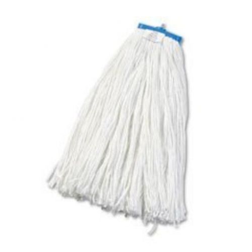 Unisan cut-end lie-flat wet mop head, rayon, 24-ounces, white 724r for sale