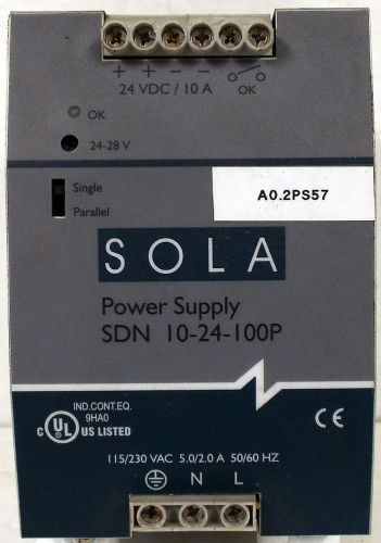 1 USED SOLA 10-24-100P POWER SUPPLY SOLA HEAVY-DUTY
