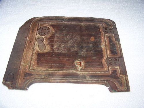 Vintage Copper Printing Plate,shaped like a safe