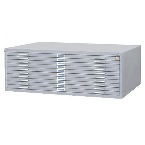 Safco 10 Drawer Steel Flat File for 30&#034; x 42&#034; Documents - 4986GRR