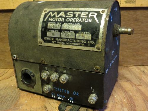 Modulating Motor 16 Volt.  White Manufacturing Co. Spec. # 2461.  24 Volt ok.