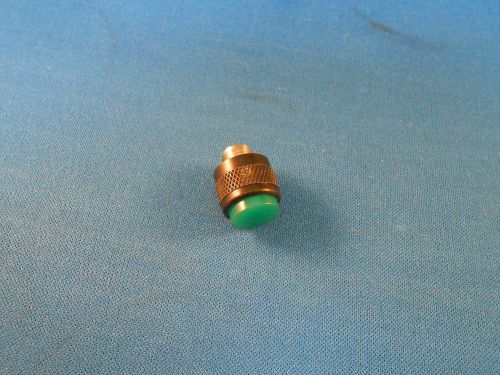 LC25GT2 GREEN LENS LIGHT ROUND EXTERNAL THREAD MOUNT SMOOTH BACK AND FACE NOS