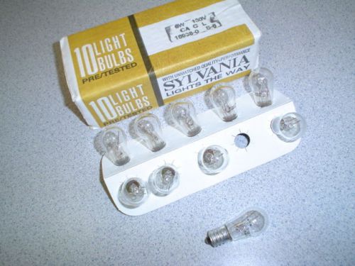 Sylvania 6s6 bulbs 130-volt 16938 (10) for sale