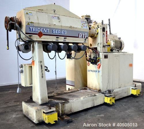 Used- PTI Processing Technologies 2-1/2&#034; Trident Series Single Screw Extruder, M