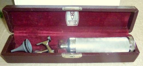 Pristine Vintage Medical Welch Allyn Otoscope/ Auriscope Complete A+ condition