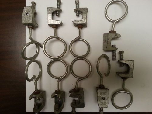 Thomas &amp; Betts SC 318F Beam Clamp with 2&#034; Bridle Ring, Lot of 9