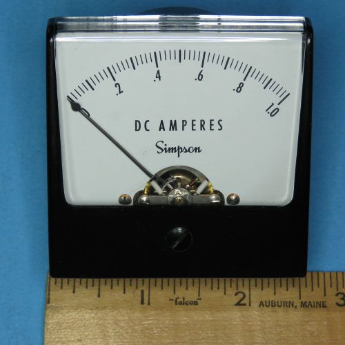 Simpson DC Amperes Meter 0 - 1.0  Amp