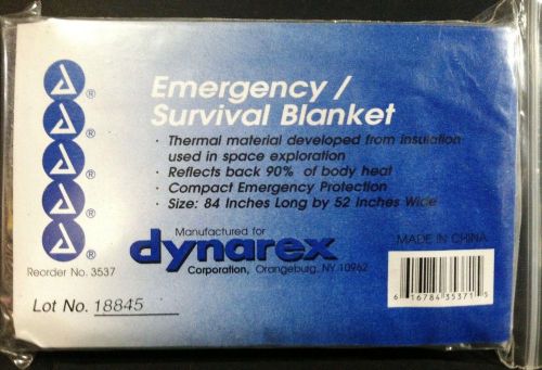 3 Pack Dynarex 218180000 First Aid Thermal Emergency Survival Foil Blanket