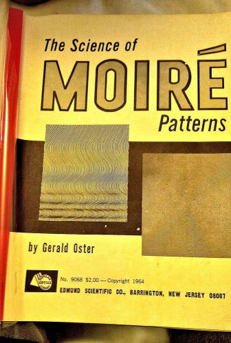Deluxe moire pattern kits  70,719-w &amp; 60464 w/o booklet by edmund scientific co. for sale