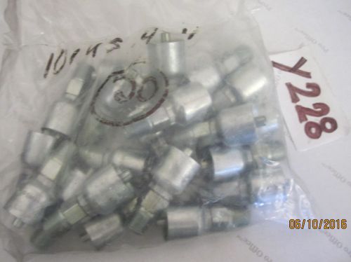 20 QTY 10143-4-4 PARKER 1/4&#034; NPT MALE CRIMP FITTING 1/4&#034; HOSE