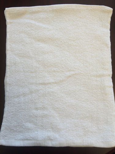 60 NEW WHITE TERRY BAR MOPS CLEANING TOWEL 21oz