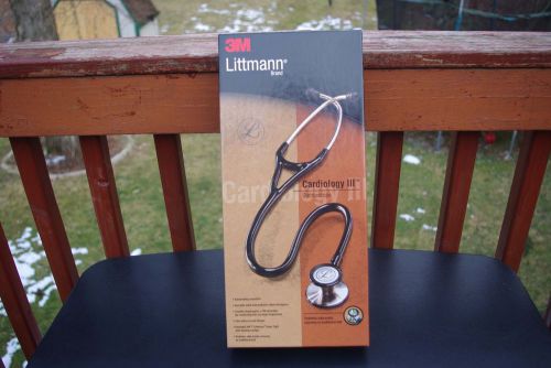 3M Littmann Cardiology III Stethoscope &#034;Black&#034; (New, Never Used)
