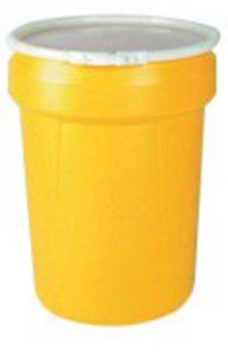 Eagle 30 Gallon Yellow HDPE Open Head Containment Labpack With Plastic Lever-...