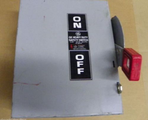 GE 30 Amp 600V 3P Non Fusible Disconnect Switch THN3361