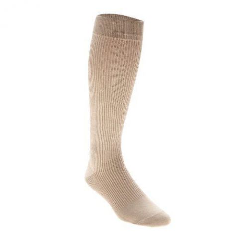 Casual Cotton 15-20mmHg Closed Toe Men&#039;s Knee High Sz A (6.5-8.5) Khaki, 186CA30