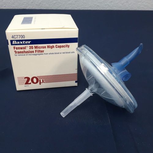 Baxter fenwal 20 micron high capacity transfusion filter 4c7700, blood filter for sale