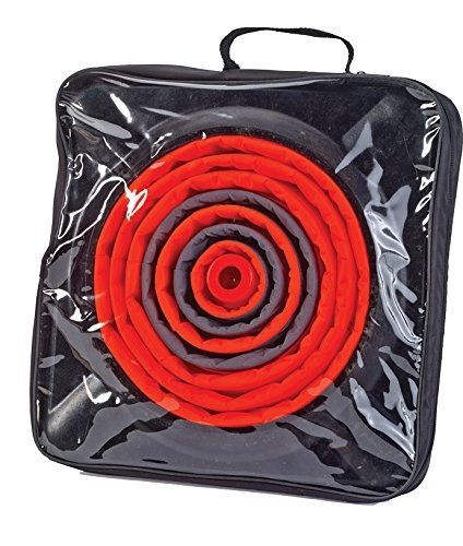 Mutual Industries 17731-0-28 Collapsible Rubber Base Traffic Cone with Blinking