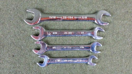 ARMSTRONG Lot Of 4 Dual Open End Wrenches