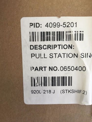 NEW SIMPLEX 4099-5201 PULL STATION, SINGLE ACTION W/ MX TECHNOLOGY