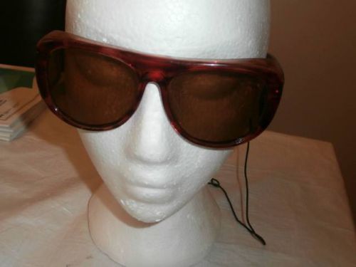 Vintage Bushnell Safety Polarized Googles Sunglasseswith String - Made in Korea