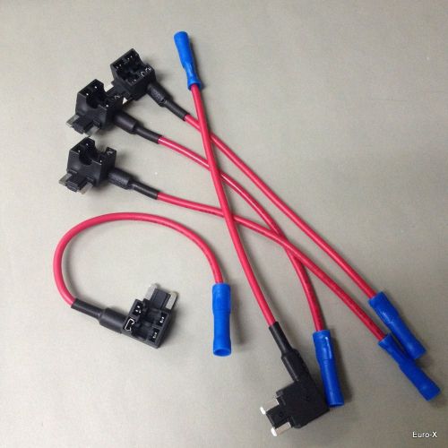 5x fh143 low pro mini blade micro fuse tap car add a circuit extra slot #7ca1 for sale
