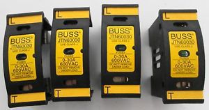 (4) Buss JTN60030 Fuse Holder 600V 0-30A