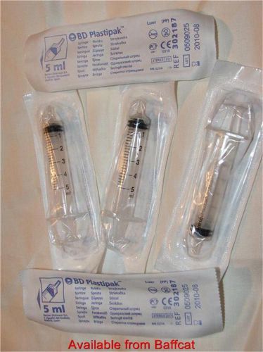 5ml plastipak plastic graduated syringes pack of 5 feeding baby animals for sale