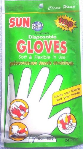 POLYETHYLENE DISPOSABLE GLOVES HOME SERVICE CATERING HYGIENE SOFT AND FLEXIBLE