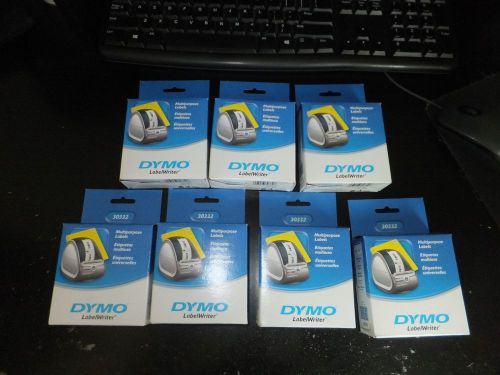 Lot of 7 Dymo Labelwriter 30332, 1&#034;x1&#034;, 750 labels each, New