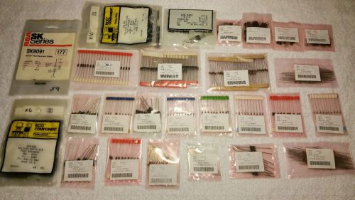 Semiconductor Lot - 700+ NOS Diodes, Transistors, Zener, SCR, Triac, Rectifiers