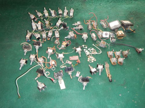 55 Vintage Toggle Button Dial Momentary  SWITCHES Jewel Dash Light Indicator